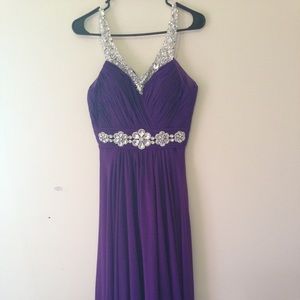 Deep purple dress